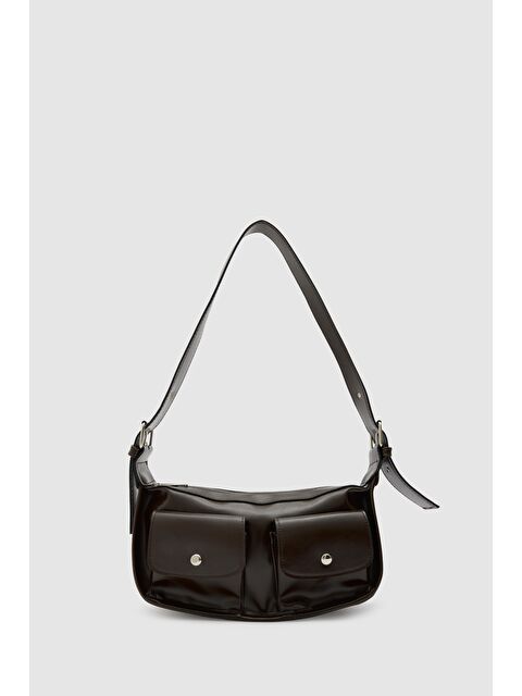 Shulebags Diana Vintage Baget Çanta Kahve - S000502593-19413