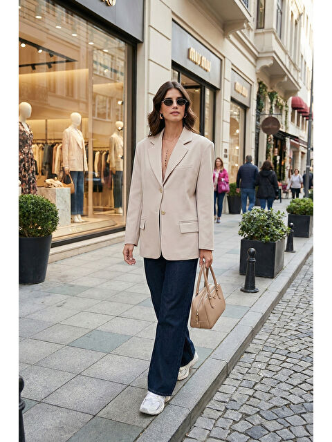 Lela Regular Fit Ceket Yaka Düğmeli Blazer Ceket 6839562 - S000451058-25636