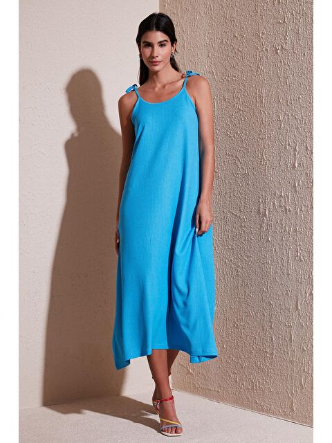 Lela Regular Fit İp Askılı Uzun Kadın Elbise 5865732 - S000145617-17234