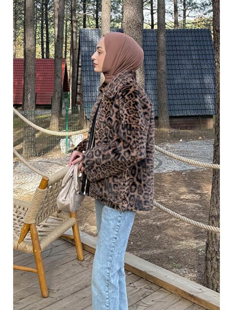 Lamelif Leopar Desen Mont Camel - S000519240-4557