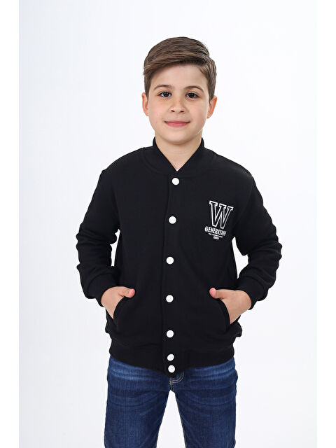 Toontoykids Erkek Çocuk Okul Nakışlı Hırka