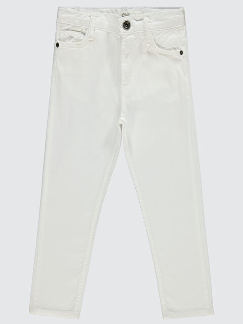 Civil Boys Erkek Çocuk Pantolon 10-13 Yaş Beyaz - S000341933-20063