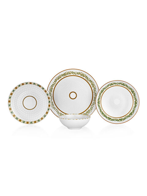 SCHAFER Lanis Yemek Takımı 24 Parça-Yeşil01 - S000499024-18194