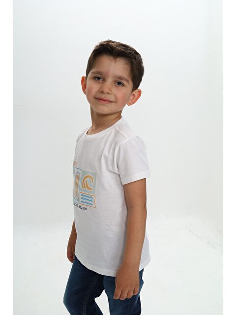 Toontoykids Erkek Çocuk Surf Tema Baskılı Tişört - S000375972-19965