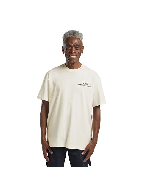 Jack Wolfskin Trailblazer T Erkek Beyaz Tişört - S000489373-20063