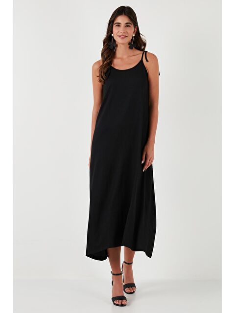 Lela Regular Fit İp Askılı Uzun Kadın Elbise 5865732 - S000145617-19351