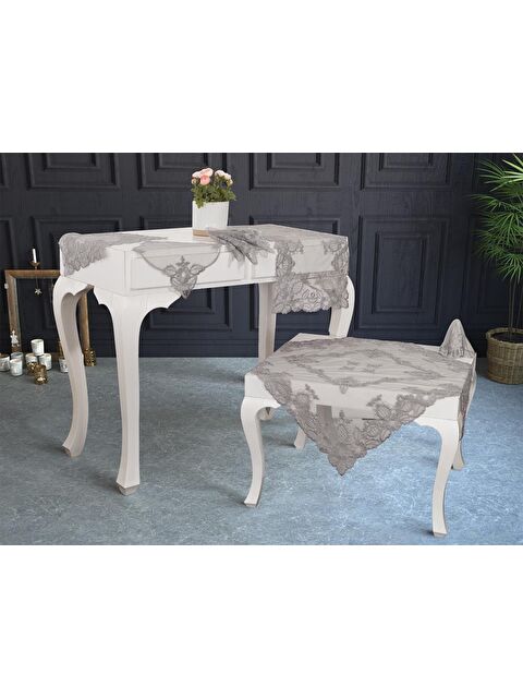 Çeyiz Diyarı Fransız Mary Salon Takımı 16 Parça Silver - S000499042-18105