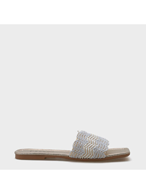 Capone Outfitters Katya Düz Topuklu Parlak Küt Burunlu Kadın Terlik - S000513345-20063