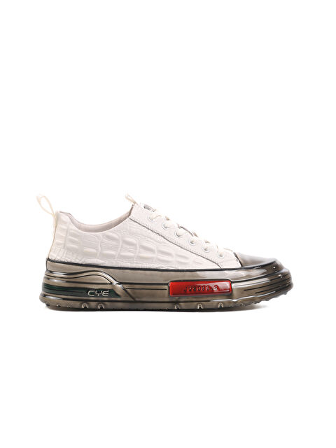 Guja Beyaz Hakiki Deri Erkek Spor Ayakkabı 24K510-3 M - S000326562-20063