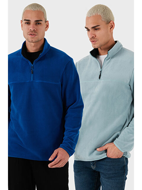 Buratti Regular Fit Anti-Pilling Tüylenme Yapmayan Soğuk Geçirmez 2'li Paket Polar 5896700S2 - S000463577-23710