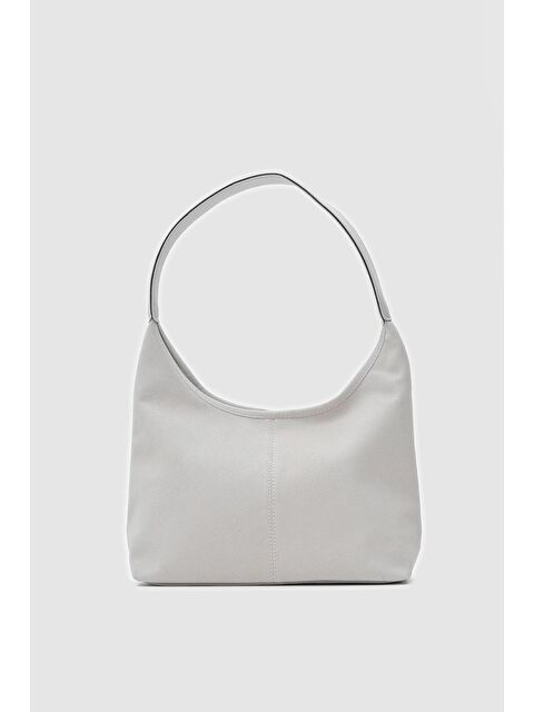 Shulebags Gina Vintage Süet Omuz Çantası Gri - S000424026-20600