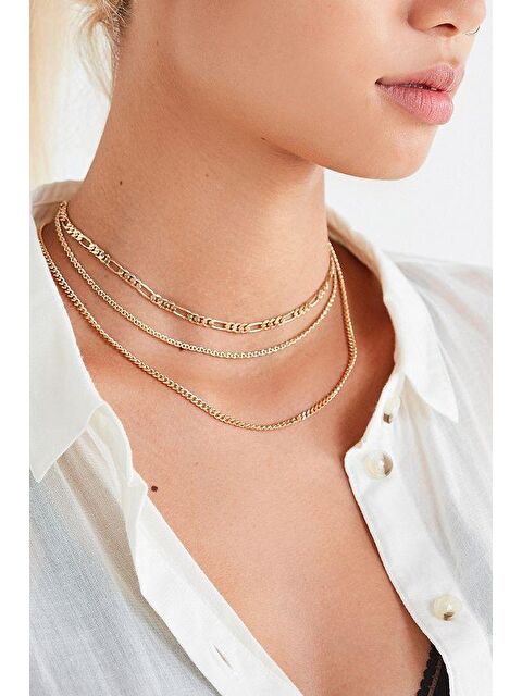 New Obsessions Altın Zincir Seti - S000102760-20076
