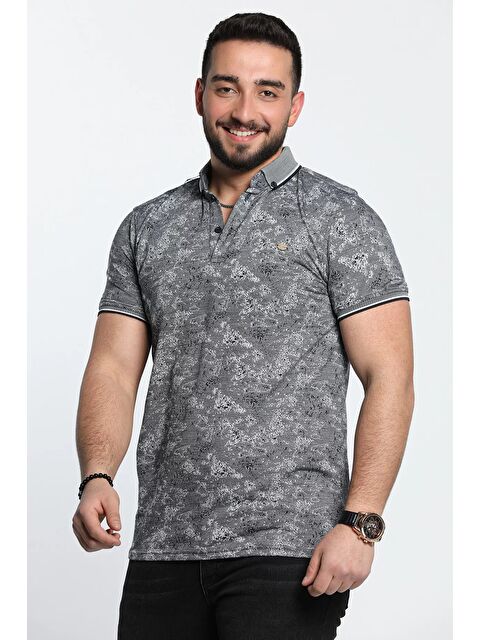 Mishar İtalia Desenli Polo Yaka Erkek Tişört - S000303290-21164