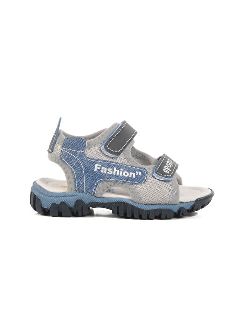 Ayakmod Lacivert Cırtlı Ortopedik Erkek Çocuk Spor Sandalet 25T102 B - S000388230-37350