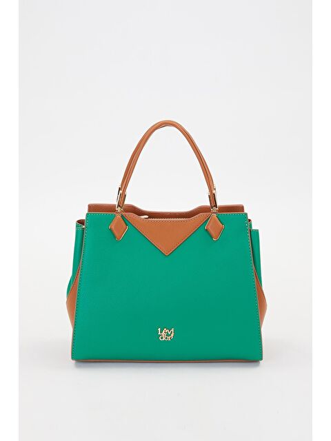 LEVİDOR Yeşil Camel Kadın Omuz Çantası 930204 - S000469288-14939