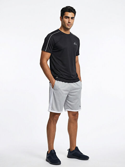 ORENDAHİLL ORENDAHILL Erkek Spor Tişört Hızlı Kuruyan Esnek Regular Fit Trim Detaylı Activewear - S000503294-19351