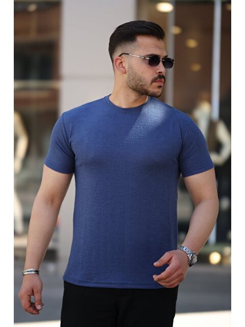 Jane's Erkek Ağaç Kabuğu Desenli Kısa Kollu T-shirt - S000528466-21164