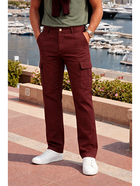 Comstar Erkek Relax Fit Kiremit Baggy Kargo Pantolon