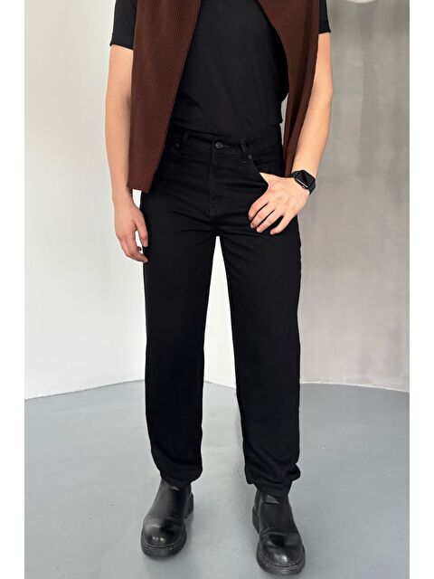 Livio Ferri Erkek Basic Boyfriend Kalıp Yıkamalı Jean Pantolon