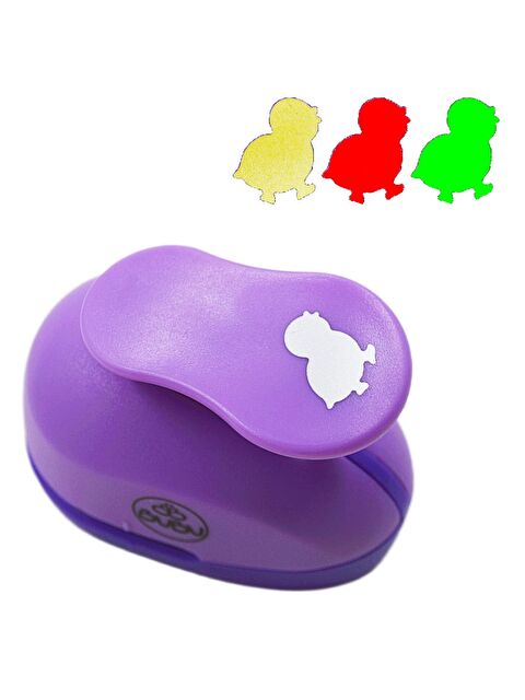 Bubu Şekilli Eva Ve Kağıt Delgeci 3.4 İnç (BUBU-00019) Mor - S000408246-20042