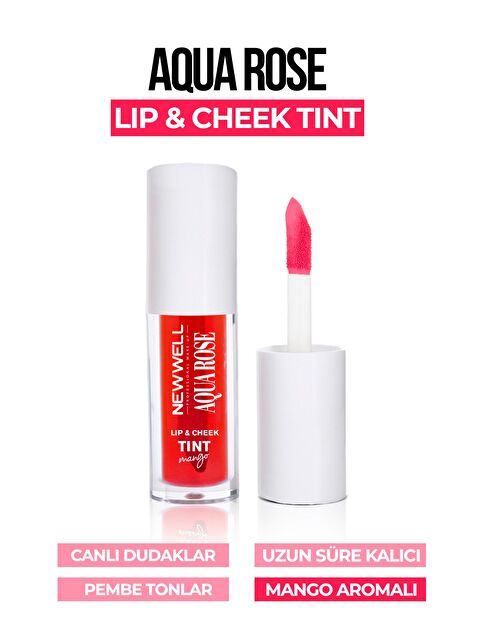 New Well Aqua Rose Lip & Cheek Tint Mango Aromalı 6 ML - S000504181-20013