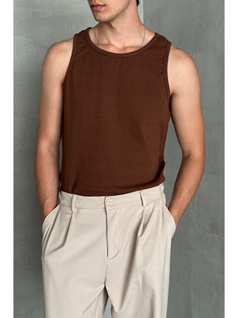 HYMAN Erkek Fitilli Kaşkorse Pamuklu Premium Atlet - S000515519-19413