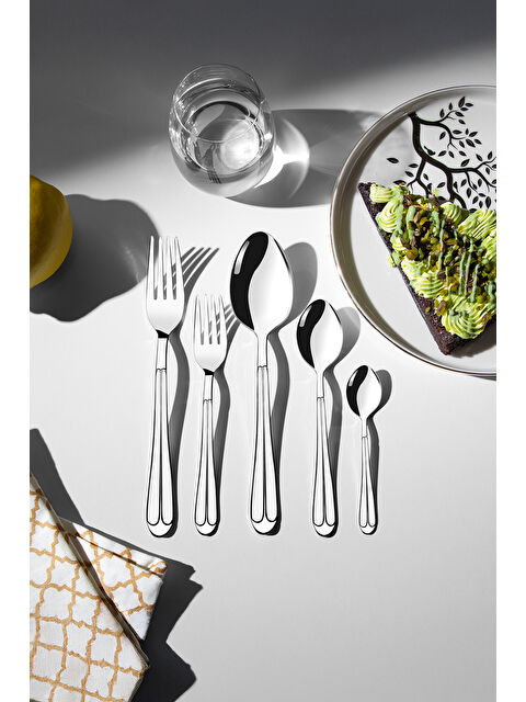 Nehir Saray Sade 6 Kişilik 30 Parça Kutulu Çatal Kaşık Takımı - S000496105-18105