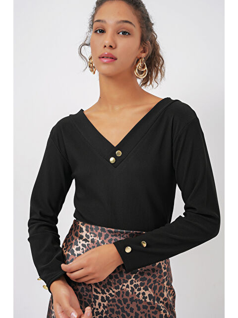 Bigdart 923 Uzun Kollu Body - Siyah - S000327356-19351