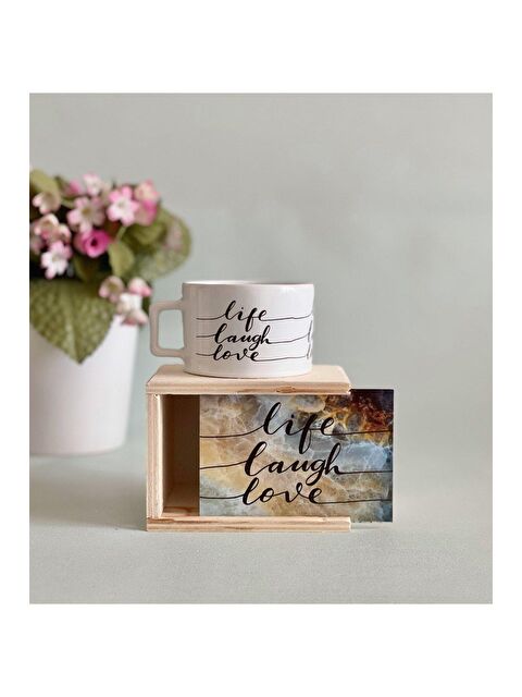Bam Hediyelik Eşya Life Loung Love Tasarımlı Kutulu Kupa - S000290095-23173