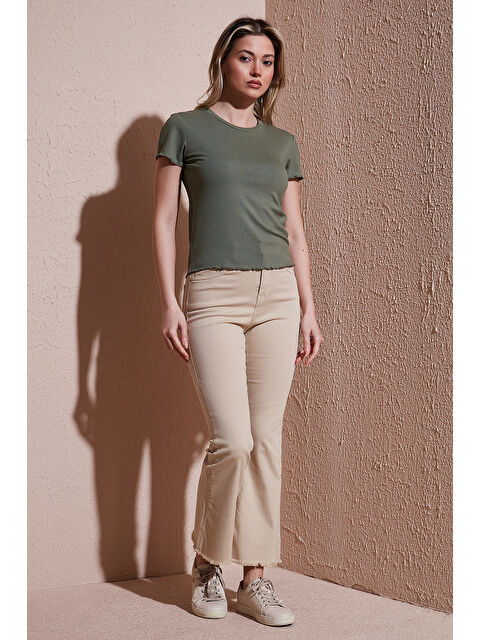 Fashion Friends Pamuklu Yüksek Bel Bol Paça Jeans 26Y0294K1