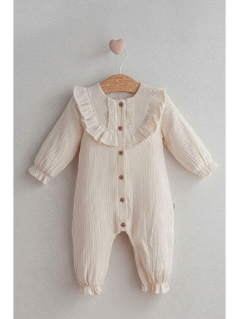 Cantoy Vintage Dantel Detaylı Müslin Bebek Tulumu - S000500181-19965