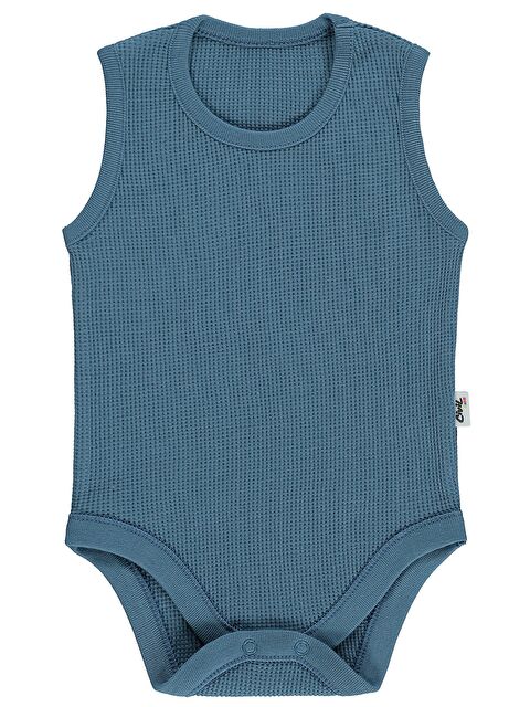 Civil Baby Basic 3-18 Ay Çıtçıtlı Badi - Mavi
