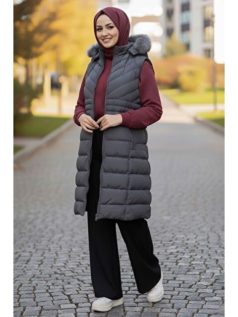 Tofisa Mikro Şişme Yelek Antrasit - 28015-ANTRASIT - S000475156-29666