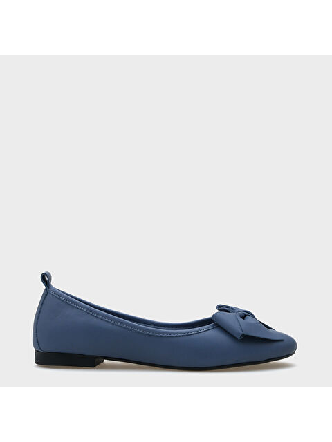 Capone Outfitters Bliss Kadın Hakiki Deri Fiyonk Aksesuarlı Babet - S000448463-17234