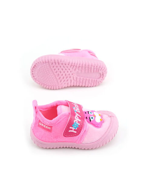Gezer Kışlık Cırtlı Ayarlanabilir Rahat Taban Happy Birds Bebe Kız Panduf Ayakkabı