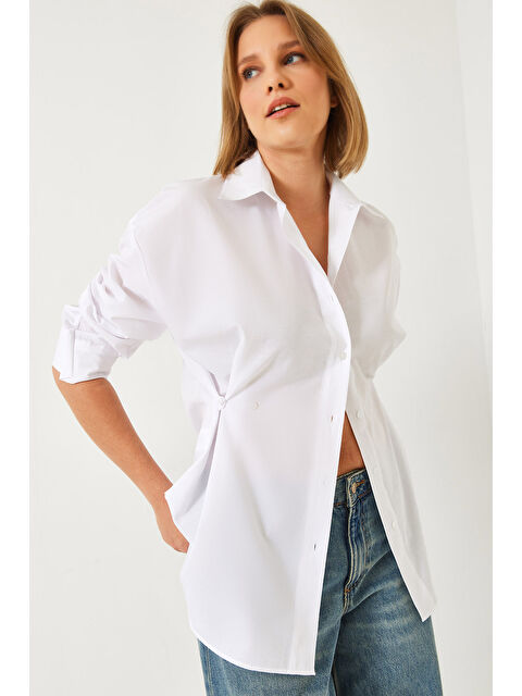 SHADE Kadın Düğme Detaylı Basic Gömlek G - S000349954-20063