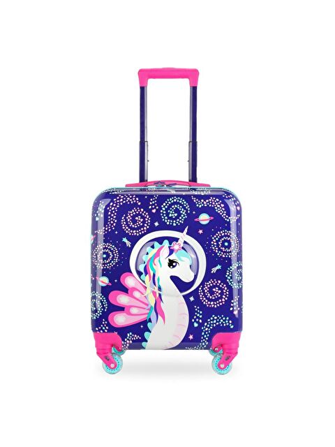 Milk&Moo Renkli Işıklı Tekerlekli Çekçekli Çocuk Valiz 3d Ayris Tasarımlı - S000513727-23173