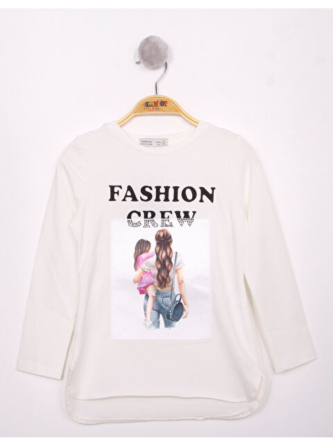 Toontoykids Kız Çocuk Fashion Baskılı Tişört