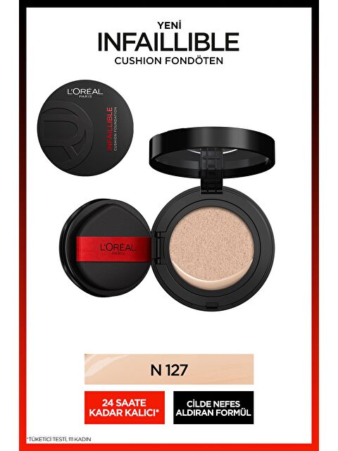 L'Oreal Paris L'Oréal Paris Infaillible Freshwear Cushion Fondöten - N 127 - S000504187-26865