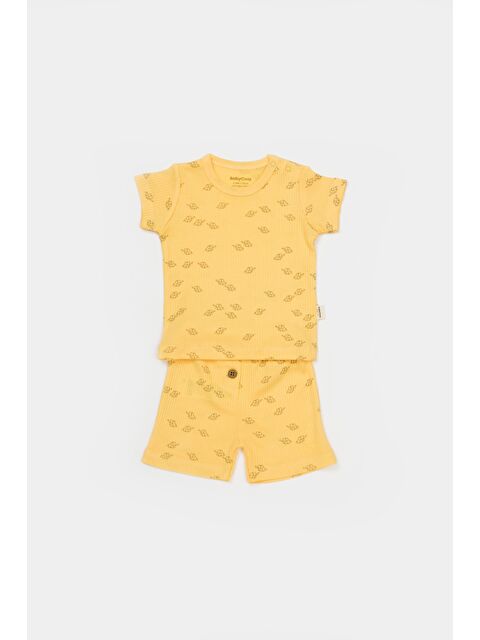 Magu Unisex Bebek Pamuklu Mini Fil Desenli T-Shirt Ve Şort Takım - S000505334-20072