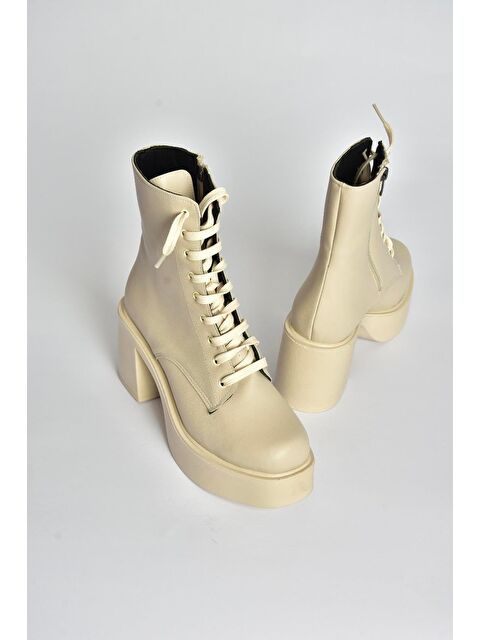 Fox Shoes Bej Kadın Bot V726681509 - S000464346-19928