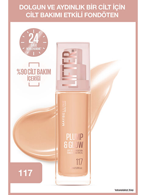 Maybelline New York Lifter Niasinamid ve Hyalüronik Asit İçeren Aydınlatan Fondöten - 117 - S000504195-26865