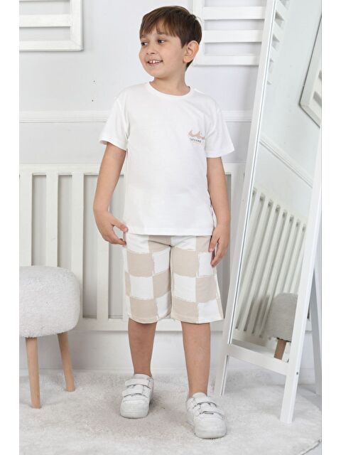 ZUZUNGA Skate Out Baskılı Erkek Çocuk Şort Takımı - S000526217-20063