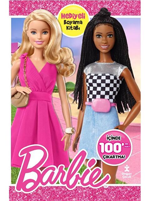Doğan Çocuk Barbie 100+ Çıkartma Hediyeli Boyama Kitabı - - S000058578-20063