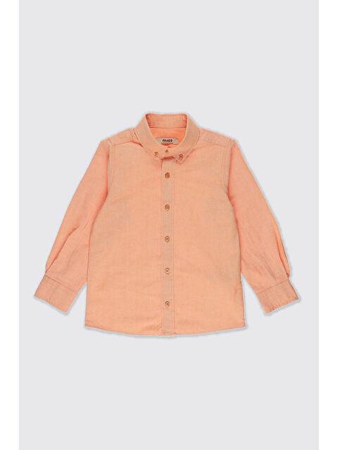 Panço Erkek Bebek Basic Somon Oxford Gömlek - S000518878-24085