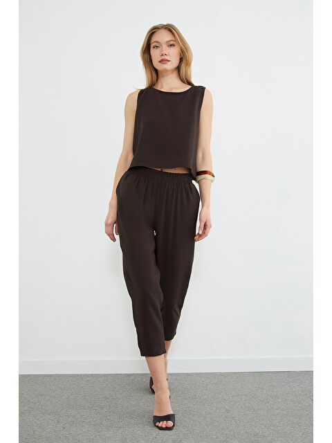 Fullamoda Basic Beli Lastikli Salaş 2 Li Takım