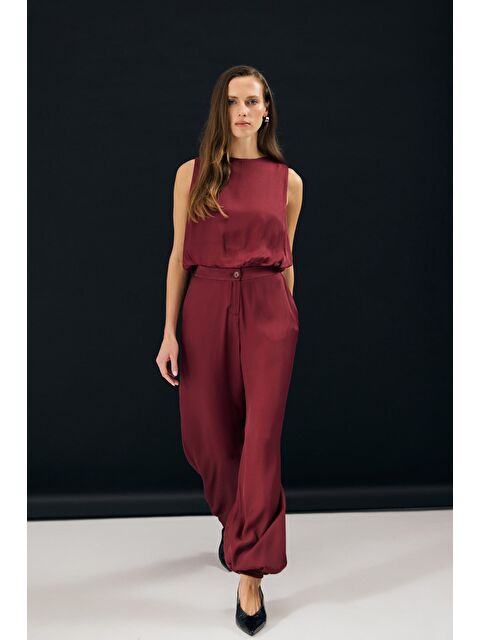 SATEEN Colin Pantolon - Bordo