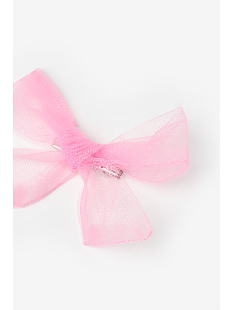 Le Mabelle Fuşya Bağlama Tül Fiyonk Kız Çocuk Klips Toka - S000371882-18686