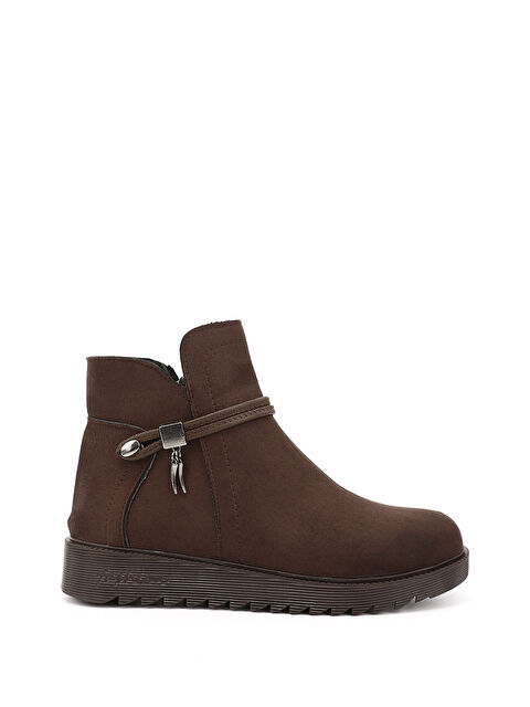 GÖNDERİ(R) Kadın AÇIK KAHVERENGİ Fermuarlı Kalın Tabanlı Bot - S000436921-17365