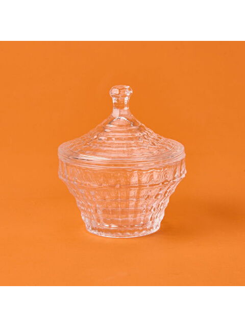 Arow Kristal Yuvarlak Cam Şekerlik - Şeffaf - 6 cm - S000373269-26865